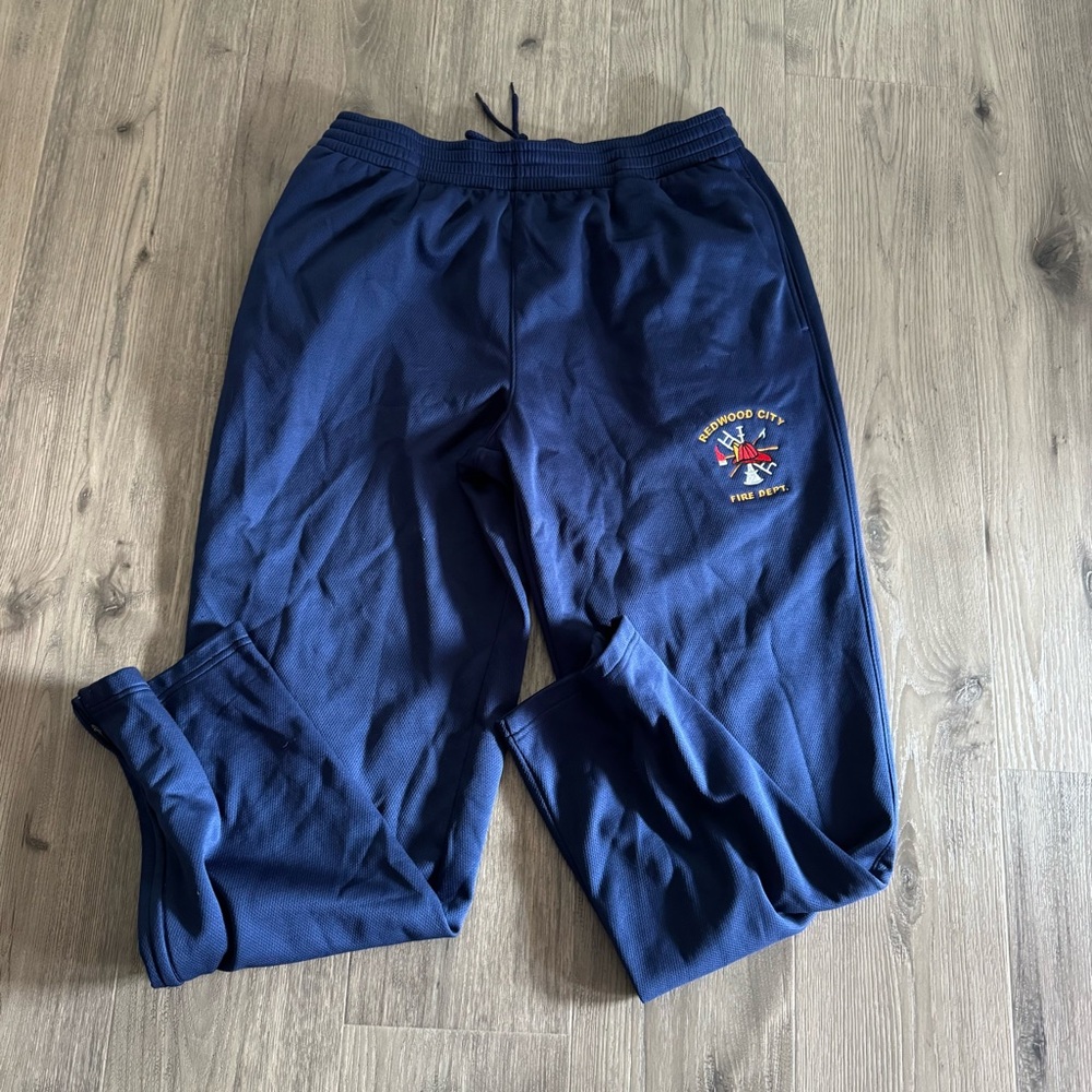 Redwood City Fire Department Navy Blue Sweatpants with Embroidered Logo